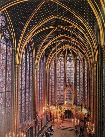 Interior, Sainte-Chapelle, Paris. “Discovering the Humanities.” (1243-1248).