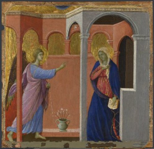 The Annunciation by Duccio