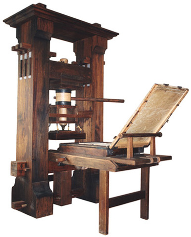 Gutenberg creates the printing press