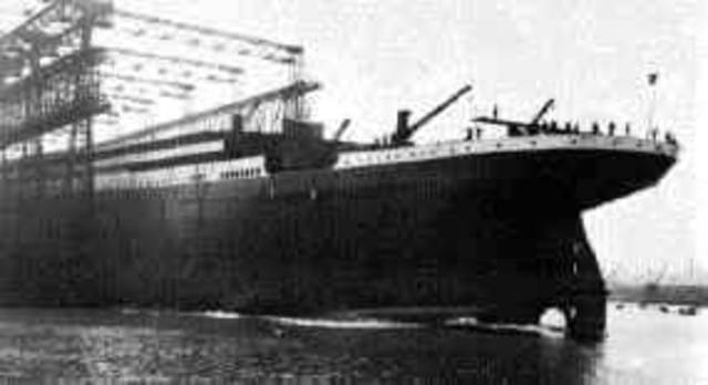 The Titanic is launched