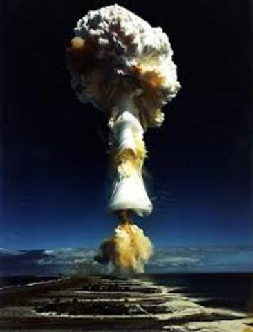 First Nuclear test by France