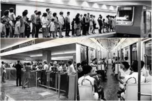 Nacimiento del Metro (inauguración del Metro)