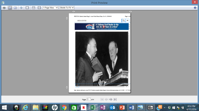 Dr. Martin Luther King wins nobel peace prize in 1964