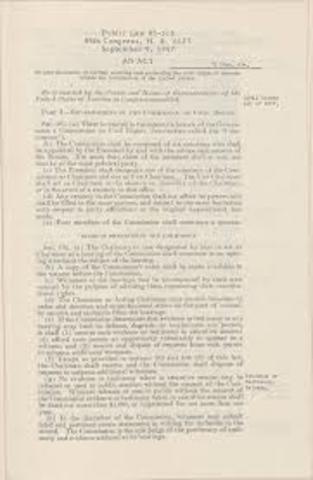 Congress passed the first Civil Rights Act