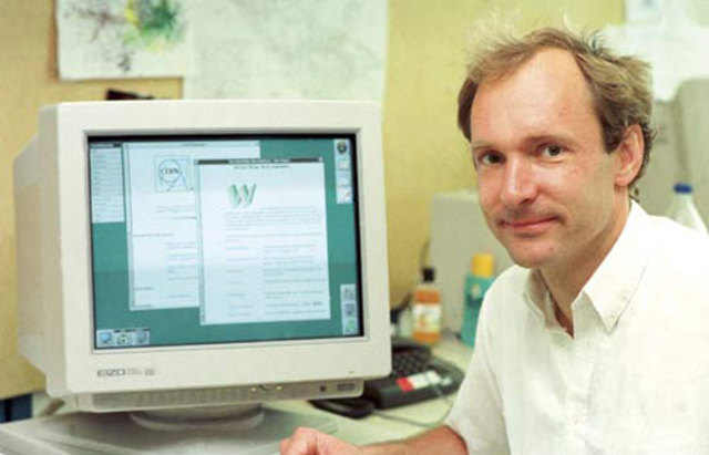 Tim Berners-Lee propone  la World Wide Web