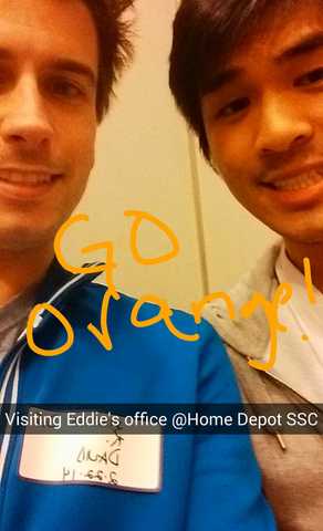 Visiting Eddie's New Office