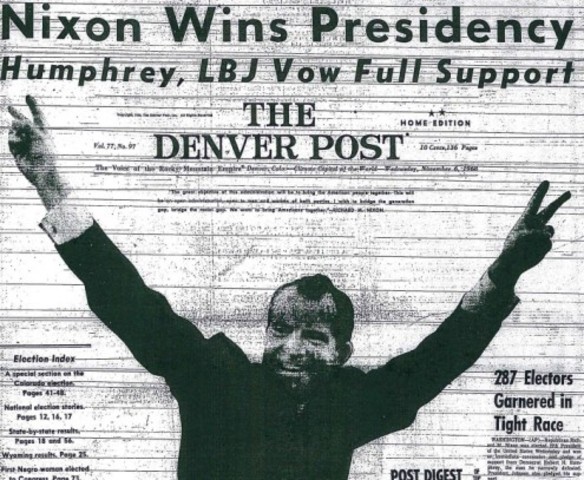 Nixon wins the election