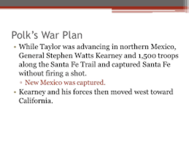 Gen. Kearney takes Sante Fe