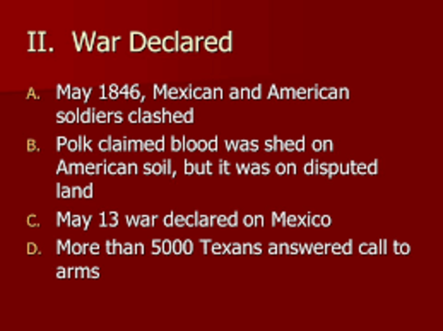 Congress declares war