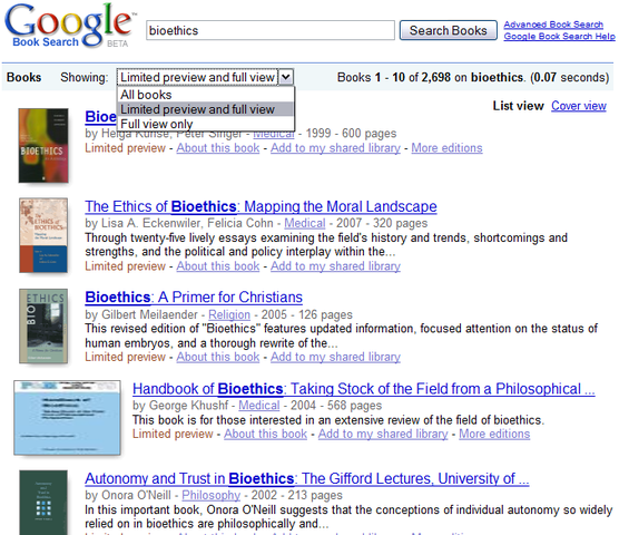 Full text web search engines