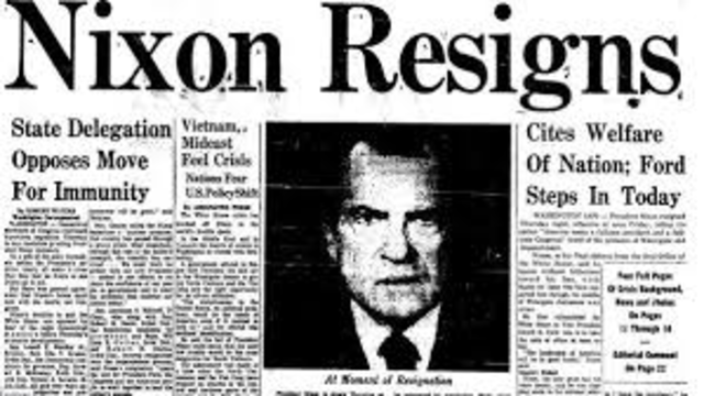 Nixon Resigns