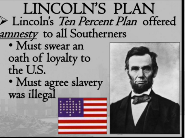 LIncoln announces Ten Percent Plan