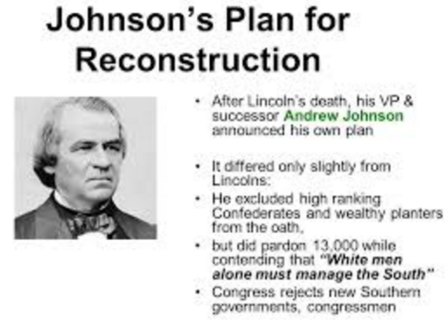 johnson declares reconstruction complete