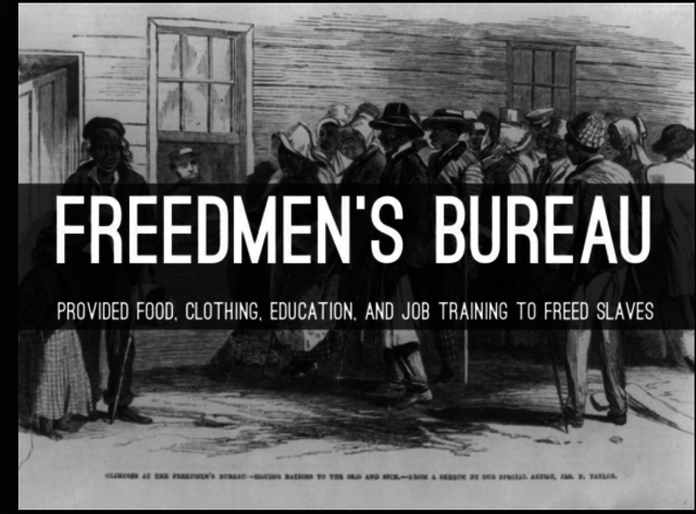 Congress creates Freedmen's Bureau