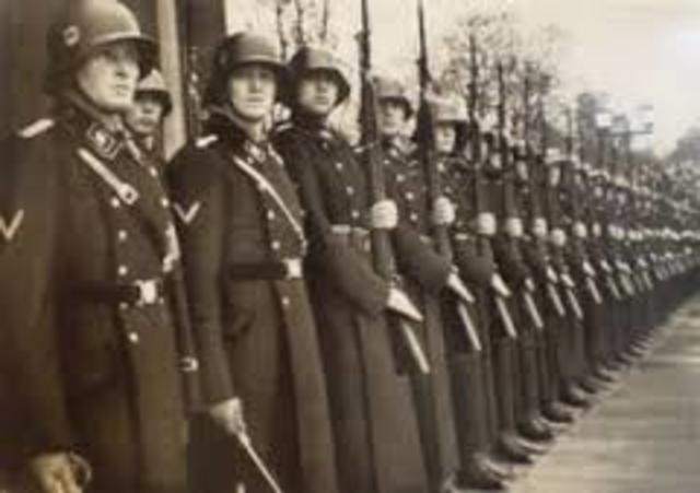 Nazi German march to Sudetenland