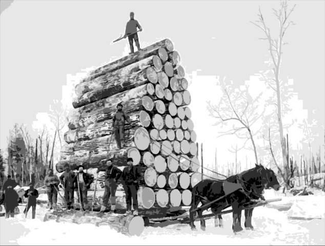Le début de l’industrie forestière en Mauricie