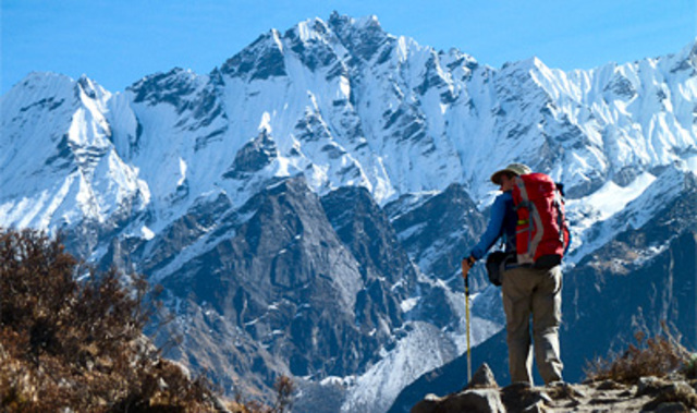 James finishes a trip by himself