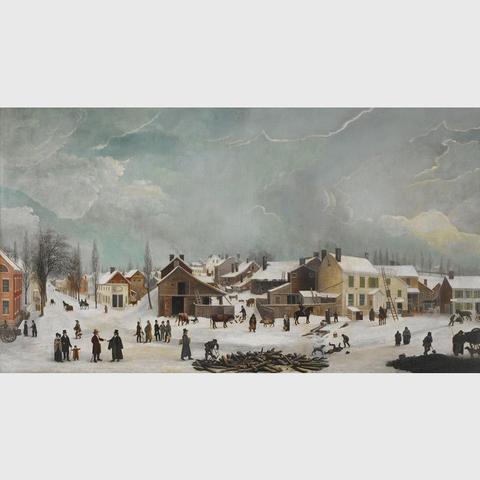 Winter Scene in Brooklyn