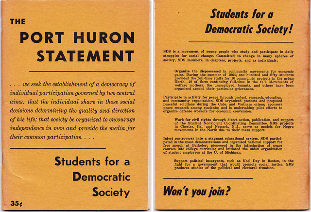 Port Huron Statement - Manifest of SDS