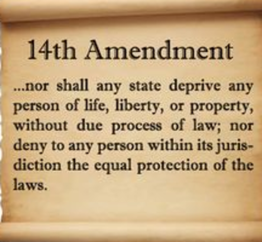 14th Amendment ratified
