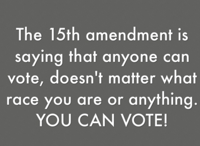 15th  Amendment Ratified
