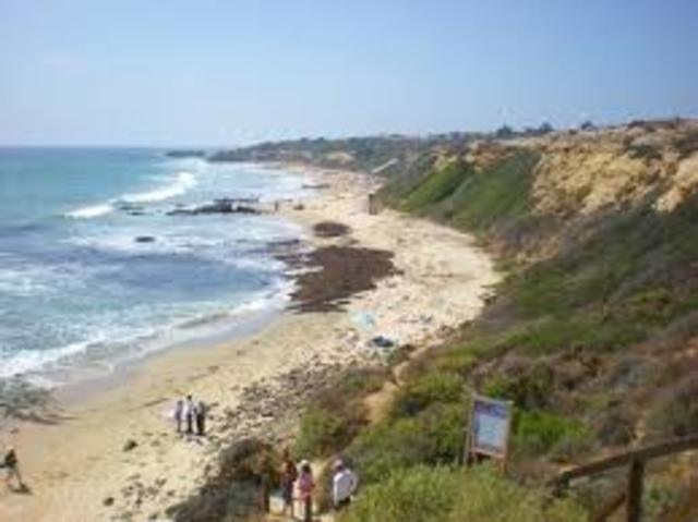 went hiking at crystal cove