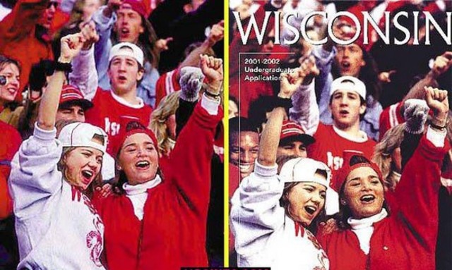 University of Wisconsin manipulates brochure image