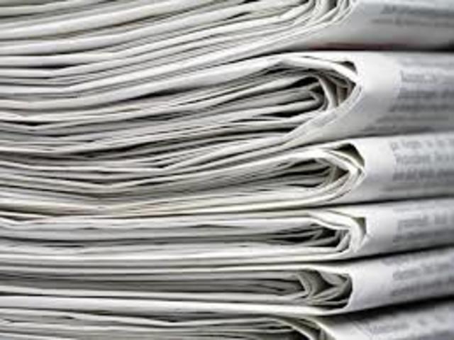 Aparición de el primer diario en el puerto principal