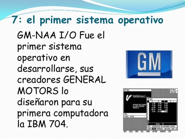 PRIMER SISTEMA OPERATIVO