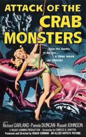 Película " El Ataque de los Cangrejos Gigantes"