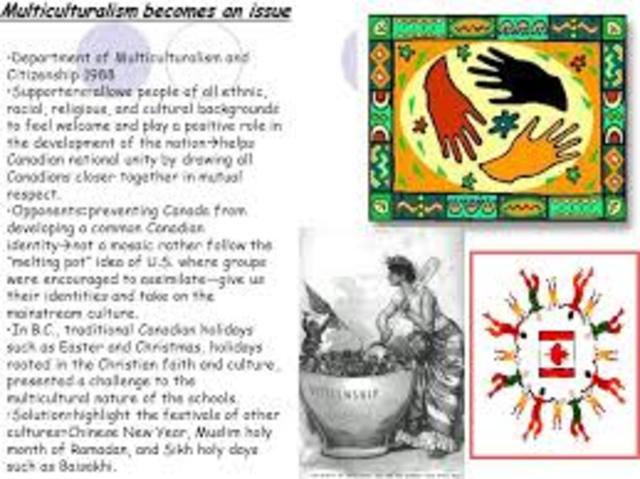 1988 Department of Multiculturalism formed