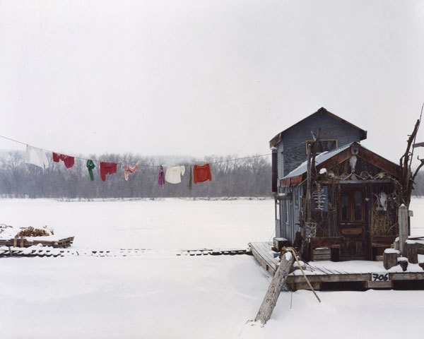 "Peter's Houseboat, Winona, Minnesota"