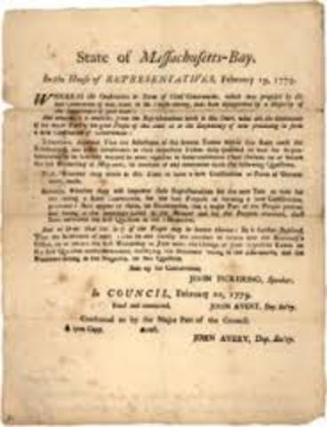 Constitution of Massachusettsbecame effective
