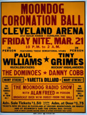 The first rock and roll concert