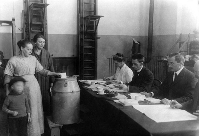 Woman were allowed to vote