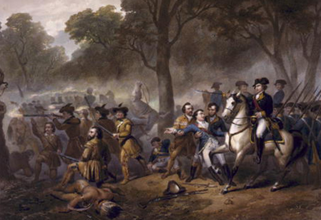 George Washington sent to Ohio River Valley to protest French actions. The French and Indian War begins the following year and lasts until 1763.