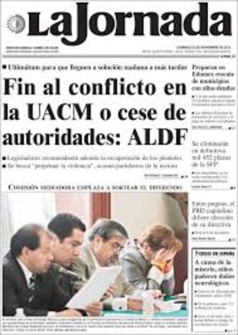 PERIÓDICOS DE LA PRENSA MEXICANA - "La Jornada"