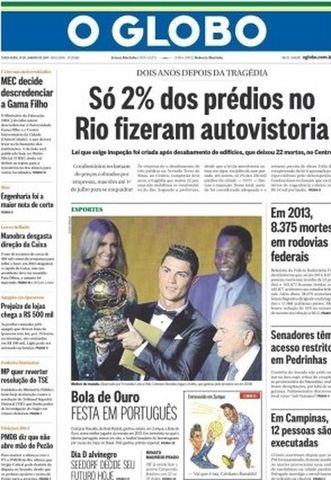 PERIÓDICOS DE LA PRENSA BRASILEÑA - "O Globo"