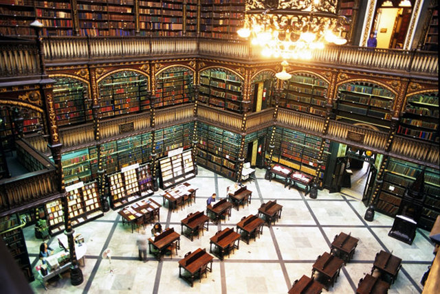 Sala de lectura real portuguesa, Río de Janeiro, Brasil