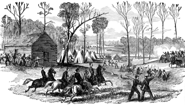 Confederates Surprise Attack at Shiloh