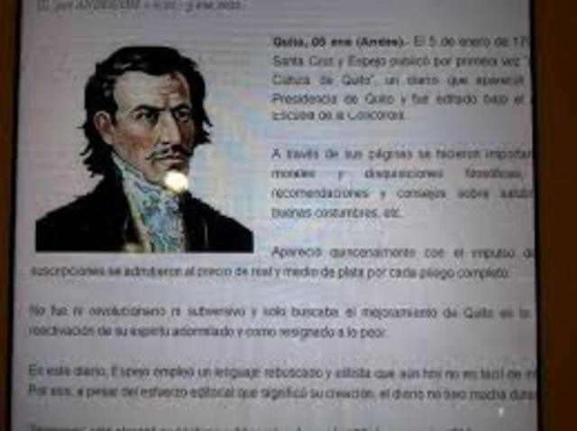 El primer periódico del Ecuador
