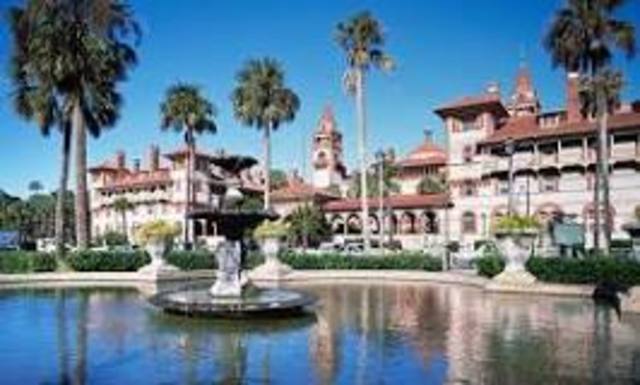 Spanish found the city of St. Augustine in Florida.