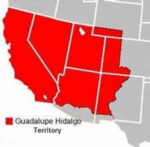 Treaty of Gudalupe Hidalgo: 1848