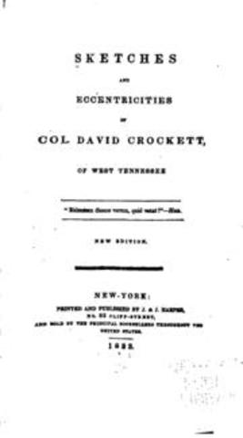 Life and Adventures of Colonel David Crockett of West Tennessee