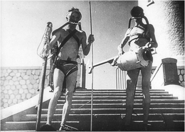 Jacques Cousteau and Emile Gagnan