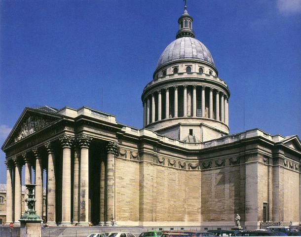 The Pantheon designed by Jacques Germain Soufflot