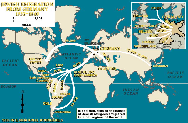 Εβραίοι πρόσφυγες από τη Γερμανία