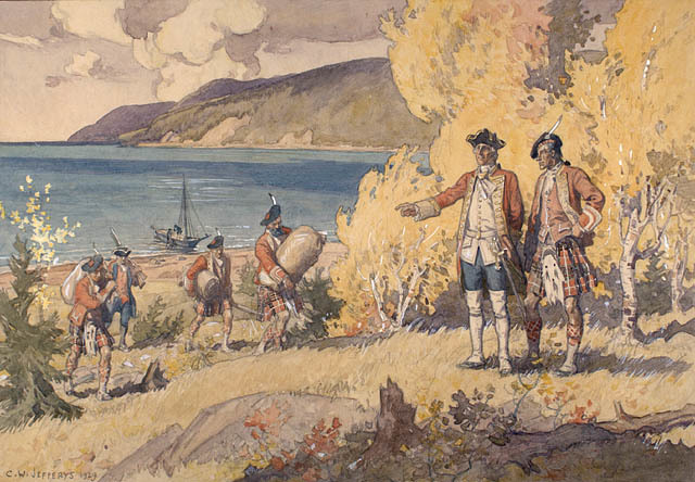 Reconstruction de la Malbaie aux mains des britanniques
