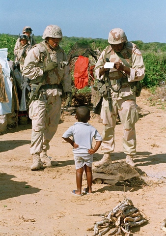 US soldiers in Somalia (The Battle of Mogadishu)