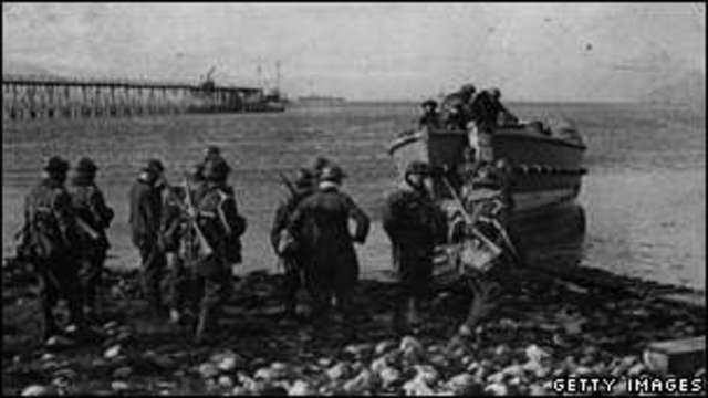 British Forces Arrive